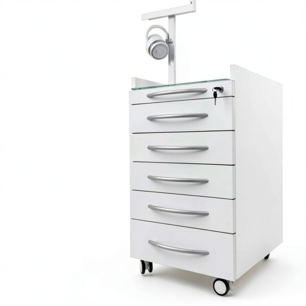 LGXEnzhuo Mobile Cabinet Lockable Stainless Steel Dental-2