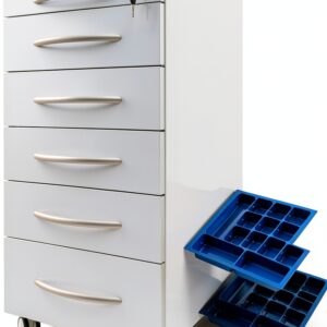 LGXEnzhuo Mobile Cabinet Lockable Stainless Steel Dental-0