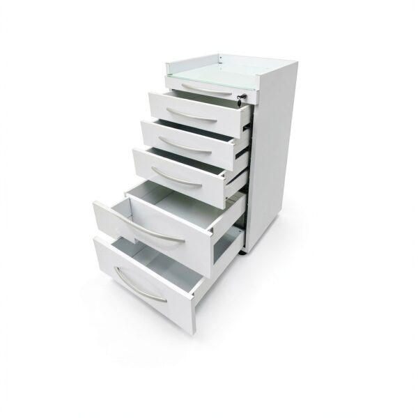 LGXEnzhuo Mobile Cabinet Lockable Stainless Steel Dental-4