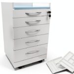 INTSUPERMAI Mobile File Cabinet Lockable Stainless Steel-0