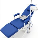 AHULIN Portable Folding Treatment Chair Adjustable Backrest-0