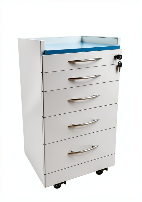 INTSUPERMAI Mobile File Cabinet Lockable Stainless Steel-3