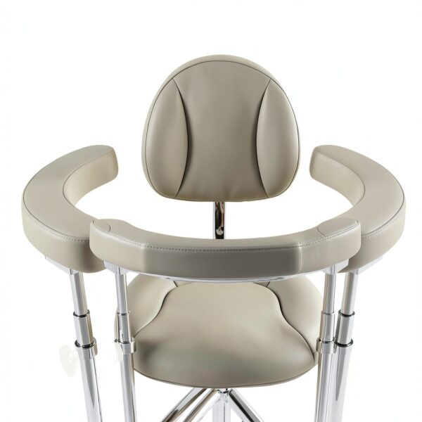 Viviange Dental Stool Ergonomic Adjustable Grey Medical-3