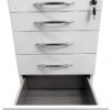 INTSUPERMAI Mobile File Cabinet Lockable Stainless Steel-8