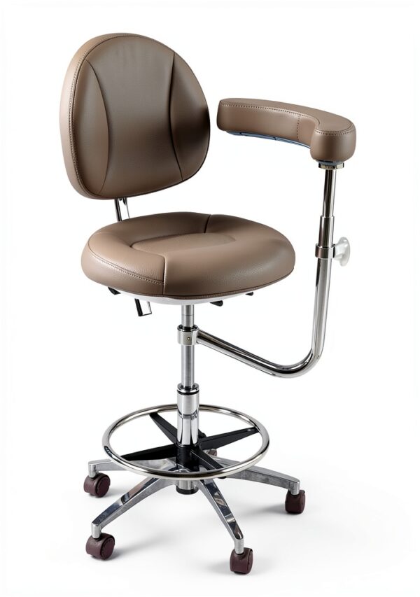 Viviange Dental Stool Ergonomic Adjustable Grey Medical-1