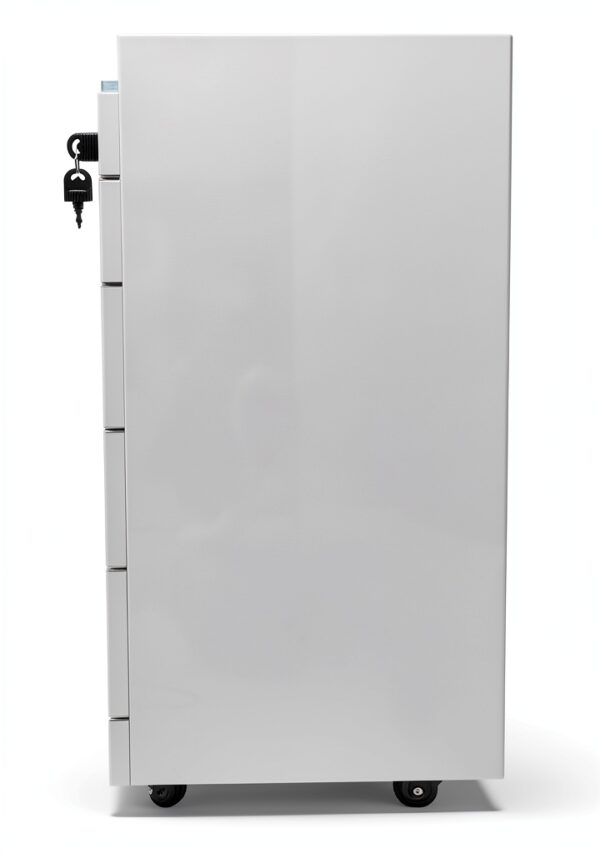 INTSUPERMAI Mobile File Cabinet Lockable Stainless Steel-7
