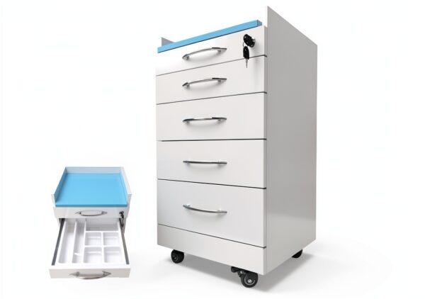 INTSUPERMAI Mobile File Cabinet Lockable Stainless Steel-1