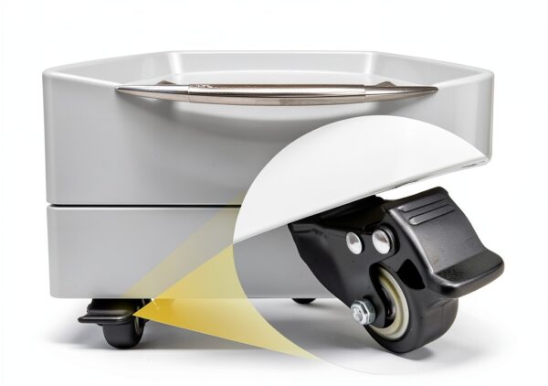 INTSUPERMAI Mobile File Cabinet Lockable Stainless Steel-6