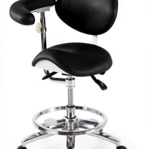 BONEW Saddle Chair PU Leather Office Recliner for Adults-0