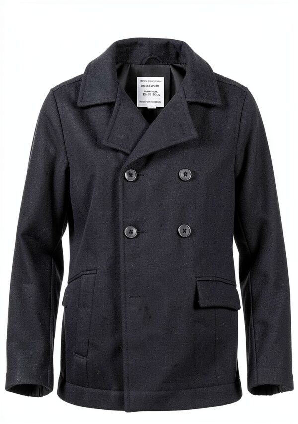 SOLOCOTE Boys Wool Blend Coat Double Breasted Pockets-5