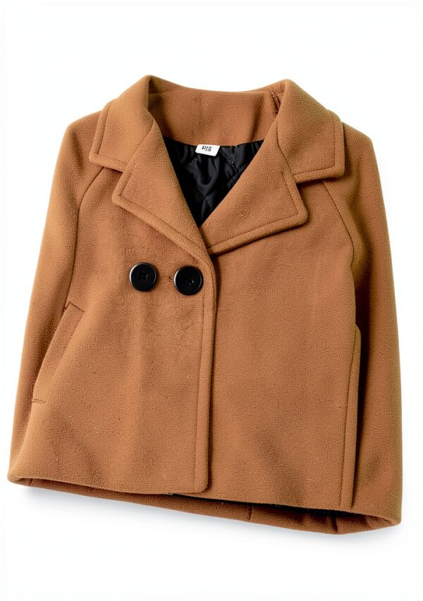 Boys Wool Blend Peacoat Double Breasted Winter Coat Toddler-1