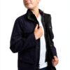 Boys Wool Coat Pure Navy Wool Blend Tailored Jacket-3