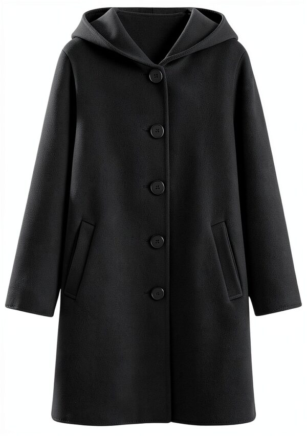 Boys Trench Coat Wool Blend Hooded Utility Pockets Winter-5