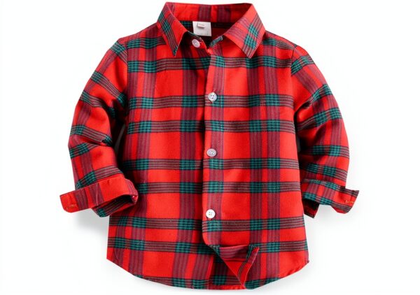 Generic Boys Red Collared Shirt Dri Fit Material Sizes-0
