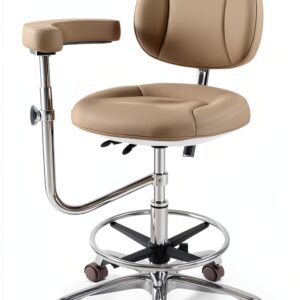 Viviange Dental Stool Ergonomic Adjustable Grey Medical-0