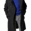 Boys Cotton Blend Trench Coat Long Sleeve Double Breasted-0