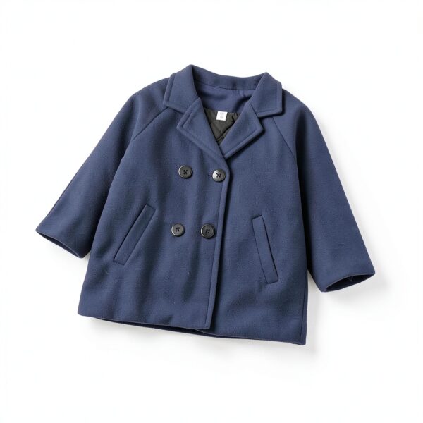 Generic Boys Wool Blend Peacoat Windproof Warm Dress Coat-3