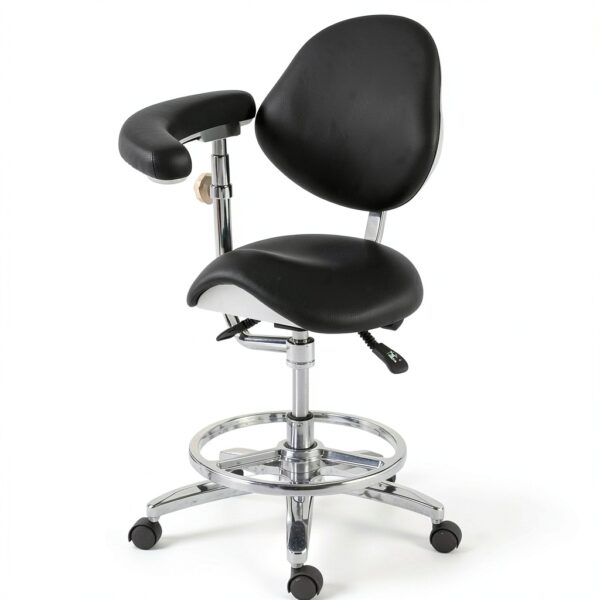 BONEW Saddle Chair PU Leather Office Recliner for Adults-1