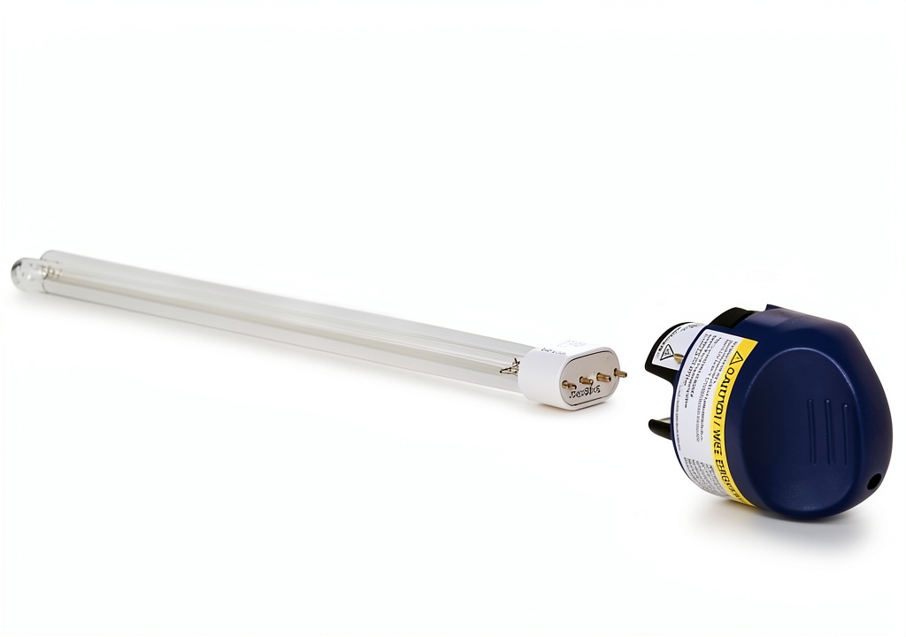 Honeywell SnapLamp bulb replacement shown with handle and packaging