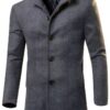 XUNRYAN Boys Casual Jacket Gray Black Medium Large XL-0