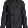 Boys Wool Pea Coat Double Breasted Faux Fur Lined Jacket-6