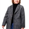 Boys Wool Coat Classic Fit Wool Polyester Elegant Design-4