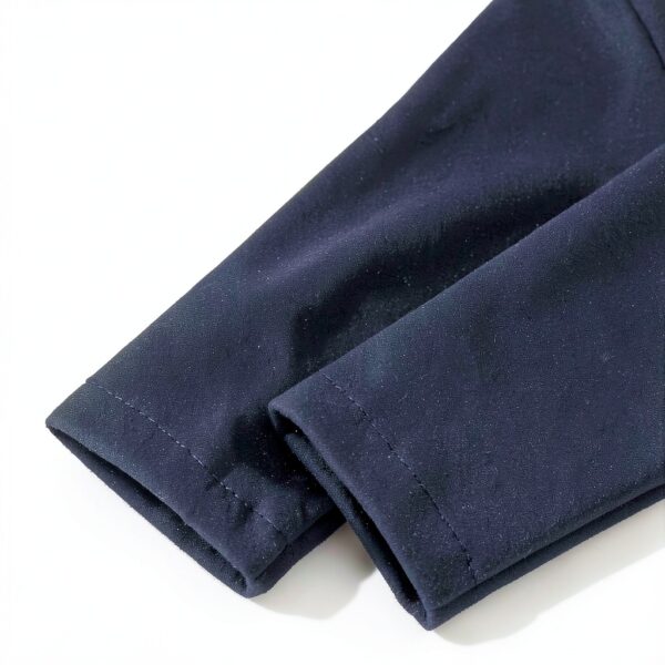 Boys Wool Blend Peacoat Hooded Jacket Khaki Dark Blue-6