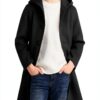 Boys Trench Coat Wool Blend Hooded Utility Pockets Winter-3