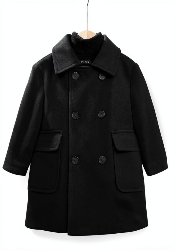 Zzalalana Girls Puffer Jacket Winter Coat Khaki Black-1