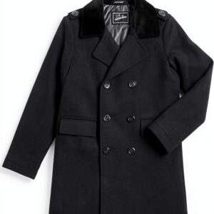 Boys Wool Dress Coat Pull On Closure Dry Clean Only-0