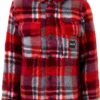 Hurley Boys Plaid Sherpa Jacket Soft Comfortable Fit-0