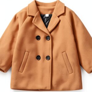 Boys Wool Blend Peacoat Double Breasted Winter Coat Toddler-0