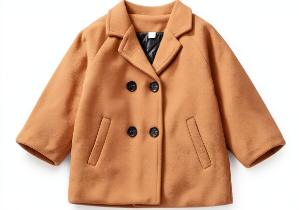 Boys Wool Blend Peacoat Double Breasted Winter Coat Toddler-0