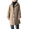 Zzalalana Kids Winter Coat Girls Puffer Jacket Gray Khaki-2