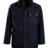 Boys Wool Coat Pure Navy Wool Blend Tailored Jacket-1