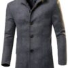 XUNRYAN Boys Casual Jacket Gray Black Medium Large XL-1